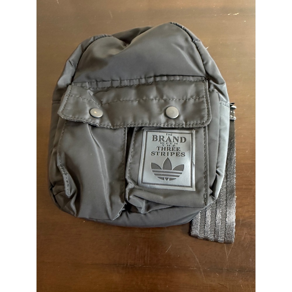 Adidas Mini Backpack Men's The Brand With 3 Stripes Convertible‎ Belt